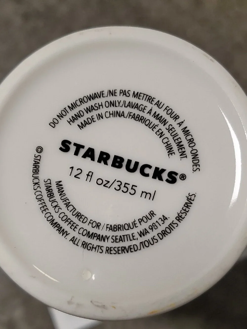 Starbucks ceramic tumbler